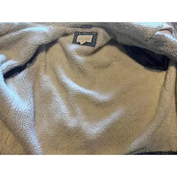 Sky and Sparrow Blue Denim Trucker Jacket with White Sherpa Lining XL - Picture 6 of 6